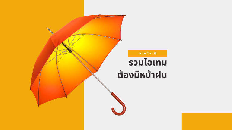 หน้าฝนนี้ของต้องมี