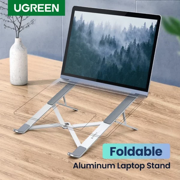 [ฟรีกระเป๋าเก็บ] UGREEN ขาตั้งแล็ปท็อป คอมพิวเตอร์ โน๊ตบุ๊ก แบบพกพา พับได้ ปรับได้ สําหรับ MacBook 10-16 นิ้ว - Image 7