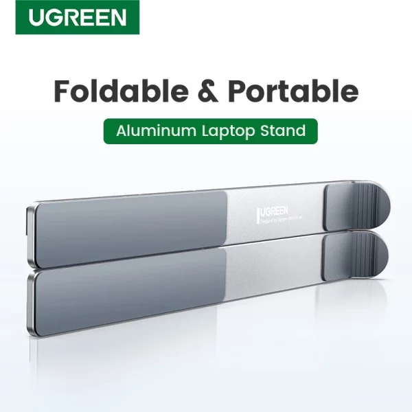 [ฟรีกระเป๋าเก็บ] UGREEN ขาตั้งแล็ปท็อป คอมพิวเตอร์ โน๊ตบุ๊ก แบบพกพา พับได้ ปรับได้ สําหรับ MacBook 10-16 นิ้ว - Image 5