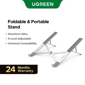 [ฟรีกระเป๋าเก็บ] UGREEN ขาตั้งแล็ปท็อป คอมพิวเตอร์ โน๊ตบุ๊ก แบบพกพา พับได้ ปรับได้ สําหรับ MacBook 10-16 นิ้ว