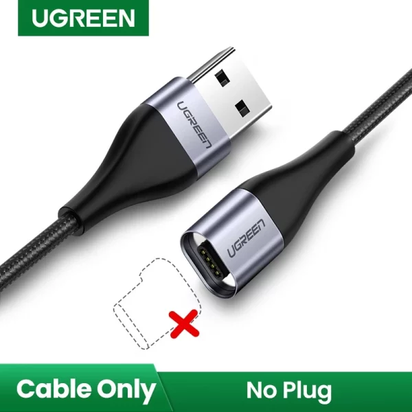 Ugreen สายชาร์จ Micro Usb Type C แม่เหล็ก 3A 100 ซม. ชาร์จเร็ว - Image 4