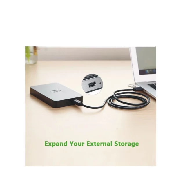UGREEN รุ่น US132 สายชาร์จ Mini USB to USB สายกล้องรถยนต์ สายยาว 0.25 - 3 เมตร - Image 7