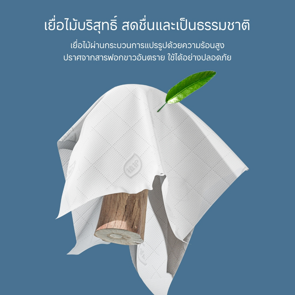 ความหนานุ่ม 4 ชั้น และความเหนียวนุ่มของกระดาษทิชชู่ Botare ดีลักซ์ คอมฟอร์ท