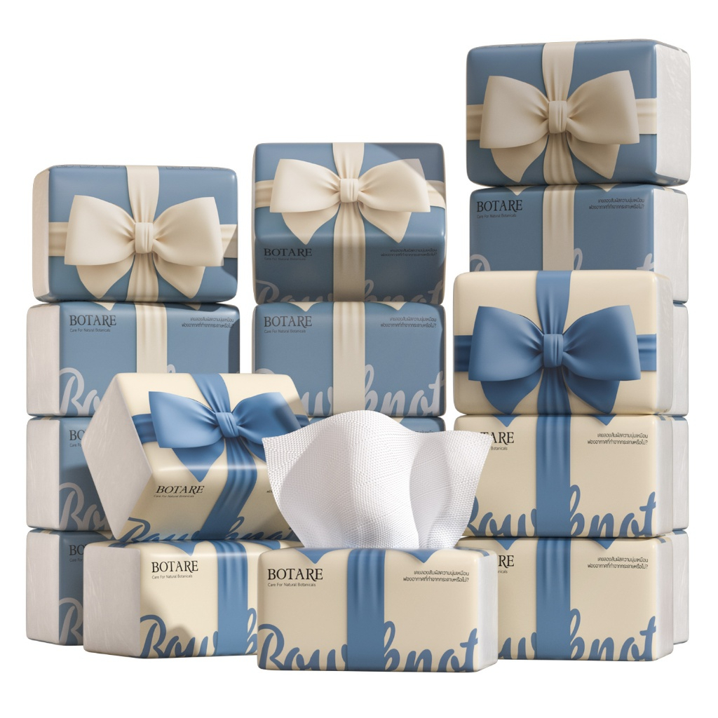 ทิชชู่ Botare Air-cushion ดีลักซ์ คอมฟอร์ท หนา 4 ชั้น 400 แผ่น