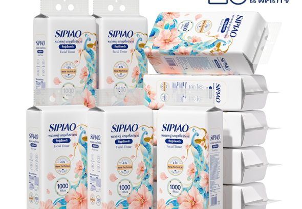 รีวิว กระดาษทิชชู่ Sipiao 4 ชั้น 1000 ชิ้น ยกเซ็ต 10 แพ็ค 1389-10
